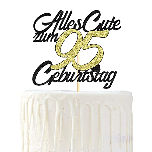 Sumerk 1 Stück 95.Geburtstag Tortendeko Happy 95th Birthday Cake Topper 95.Alles Gute Geburtstag Cake Topper 95 Jahre Torte Kuchen Deko für 95 Geburstagstorte Deko Jungen Mädchen Mann Frau Sumerk 1 Stück 95.Geburtstag Tortendeko Happy 95th Birthday Cake Topper 95.Alles Gute Geburtstag Cake Topper 95 Jahre Torte Kuchen Deko für 95 Geburstagstorte Deko Jungen Mädchen Mann Frau von Sumerk