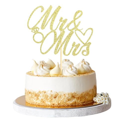 Sumerk 1 Stück Mr & Mrs Cake Topper Wedding Cake Toppers Mr and Mrs Decoration Cake Decoration for Wedding Anniversary Engagement Gold Bridal Shower Party Decoration Gold Sumerk 1 Stück Mr & Mrs Cake Topper Wedding Cake Toppers Mr and Mrs Decoration Cake Decoration for Wedding Anniversary Engagement Gold Bridal Shower Party Decoration Gold von Sumerk