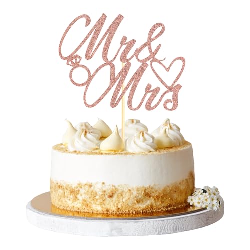 Sumerk 1 Stück Mr & Mrs Cake Topper Wedding Cake Toppers Mr and Mrs Decoration Cake Decoration for Wedding Anniversary Engagement Gold Bridal Shower Party Decoration Rose Gold Sumerk 1 Stück Mr & Mrs Cake Topper Wedding Cake Toppers Mr and Mrs Decoration Cake Decoration for Wedding Anniversary Engagement Gold Bridal Shower Party Decoration Rose Gold von Sumerk