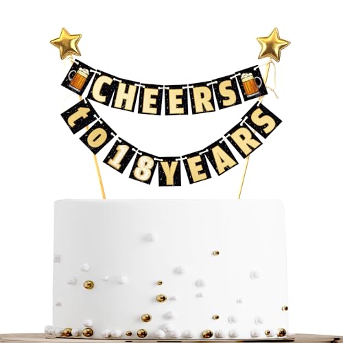 Sumerk 19 Pcs 18. Geburtstag Junge Deko Happy 18th Birthday Cake Topper 18 cake topper Tortendeko 18 Geburtstag Birthday Bunting Cake Decoration Banner + 2 Stars Cupcake Topper for Junge Frau Sumerk 19 Pcs 18. Geburtstag Junge Deko Happy 18th Birthday Cake Topper 18 cake topper Tortendeko 18 Geburtstag Birthday Bunting Cake Decoration Banner + 2 Stars Cupcake Topper for Junge Frau von Sumerk