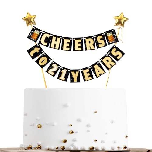 Sumerk 19 Pcs 21. Geburtstag Junge Deko Happy 21st Birthday Cake Topper 21 cake topper Tortendeko 21 Geburtstag Birthday Bunting Cake Decoration Banner + 2 Stars Cupcake Topper for Junge Frau Sumerk 19 Pcs 21. Geburtstag Junge Deko Happy 21st Birthday Cake Topper 21 cake topper Tortendeko 21 Geburtstag Birthday Bunting Cake Decoration Banner + 2 Stars Cupcake Topper for Junge Frau von Sumerk