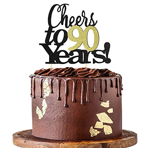 Sumerk Prost auf 90 Jahre Kuchendeckel 90. Geburtstag Tortendeko Happy 90th Birthday Cake Topper 90. Geburtstag Kuchendeckel Hochzeitstag Party Dekoration Zubehör - 1 Packung Sumerk Prost auf 90 Jahre Kuchendeckel 90. Geburtstag Tortendeko Happy 90th Birthday Cake Topper 90. Geburtstag Kuchendeckel Hochzeitstag Party Dekoration Zubehör - 1 Packung von Sumerk