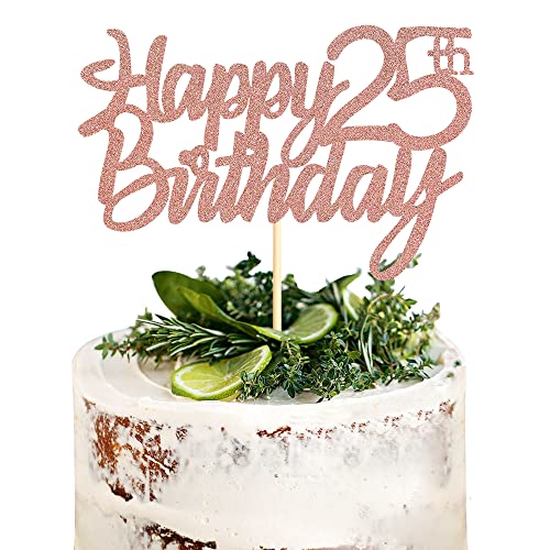 Sumerk 1 Stück 25.Geburtstag Tortendeko Happy 25th Birthday Cake Topper kuchen deko geburtstag für 25 Geburstagstorte Deko Jungen Mädchen Sumerk 1 Stück 25.Geburtstag Tortendeko Happy 25th Birthday Cake Topper kuchen deko geburtstag für 25 Geburstagstorte Deko Jungen Mädchen von Sumerk
