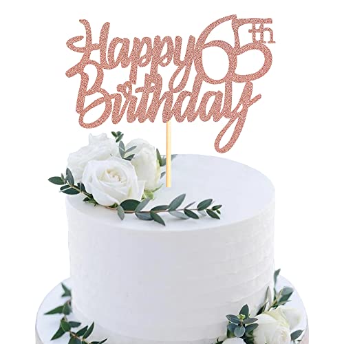 Sumerk 1 Stück 65.Geburtstag Tortendeko Happy 65th Birthday Cake Topper kuchen deko geburtstag für 65 Geburstagstorte Deko Jungen Mädchen Sumerk 1 Stück 65.Geburtstag Tortendeko Happy 65th Birthday Cake Topper kuchen deko geburtstag für 65 Geburstagstorte Deko Jungen Mädchen von Sumerk