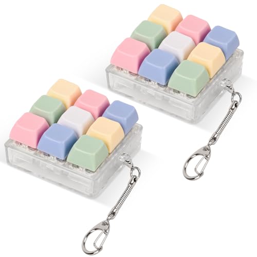 2 x Fidget Toys für Erwachsene zum Stressabbau und zur Dekompression der Keyboard-Tastatur (gemischte Farben) von Sumgsn