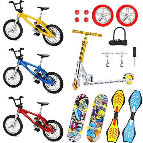 18 Stück Mini Finger Spielzeug Set Hand Skateboard Finger Skateboards für Kinder Finger Fahrräder Roller Winzige Schaukel Board Fingerspitze Bewegung Party Ersatzräder und Werkzeug 18 Stück Mini Finger Spielzeug Set Hand Skateboard Finger Skateboards für Kinder Finger Fahrräder Roller Winzige Schaukel Board Fingerspitze Bewegung Party Ersatzräder und Werkzeug von Sumind