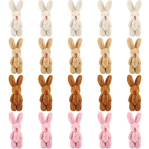 Sumind 20 Stücke 6 cm Mini Plüsch Kaninchen Osterhasen Kleine Stofftiere Plüschhase Osterdeko Kuscheltier Stoffhasen mit Gelenk DIY Plüschzubehör für Kinder Goodie Tasche Füllstoffe Sumind 20 Stücke 6 cm Mini Plüsch Kaninchen Osterhasen Kleine Stofftiere Plüschhase Osterdeko Kuscheltier Stoffhasen mit Gelenk DIY Plüschzubehör für Kinder Goodie Tasche Füllstoffe von Sumind