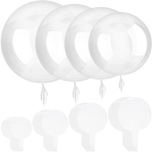 40 Stücke Bobo Luftballons Transparente Blase für Weihnachten, Hochzeit, Geburtstag Party Dekor (10, 18, 20, 24 Zoll) von Sumind