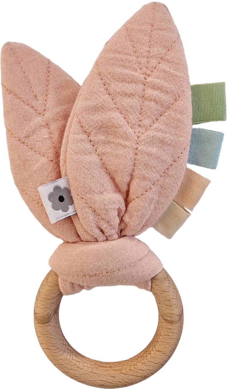 Summerville Organic Aktivitätsspielzeug Raschelndes Blatt, Peachy, Babyspielzeug von Summerville