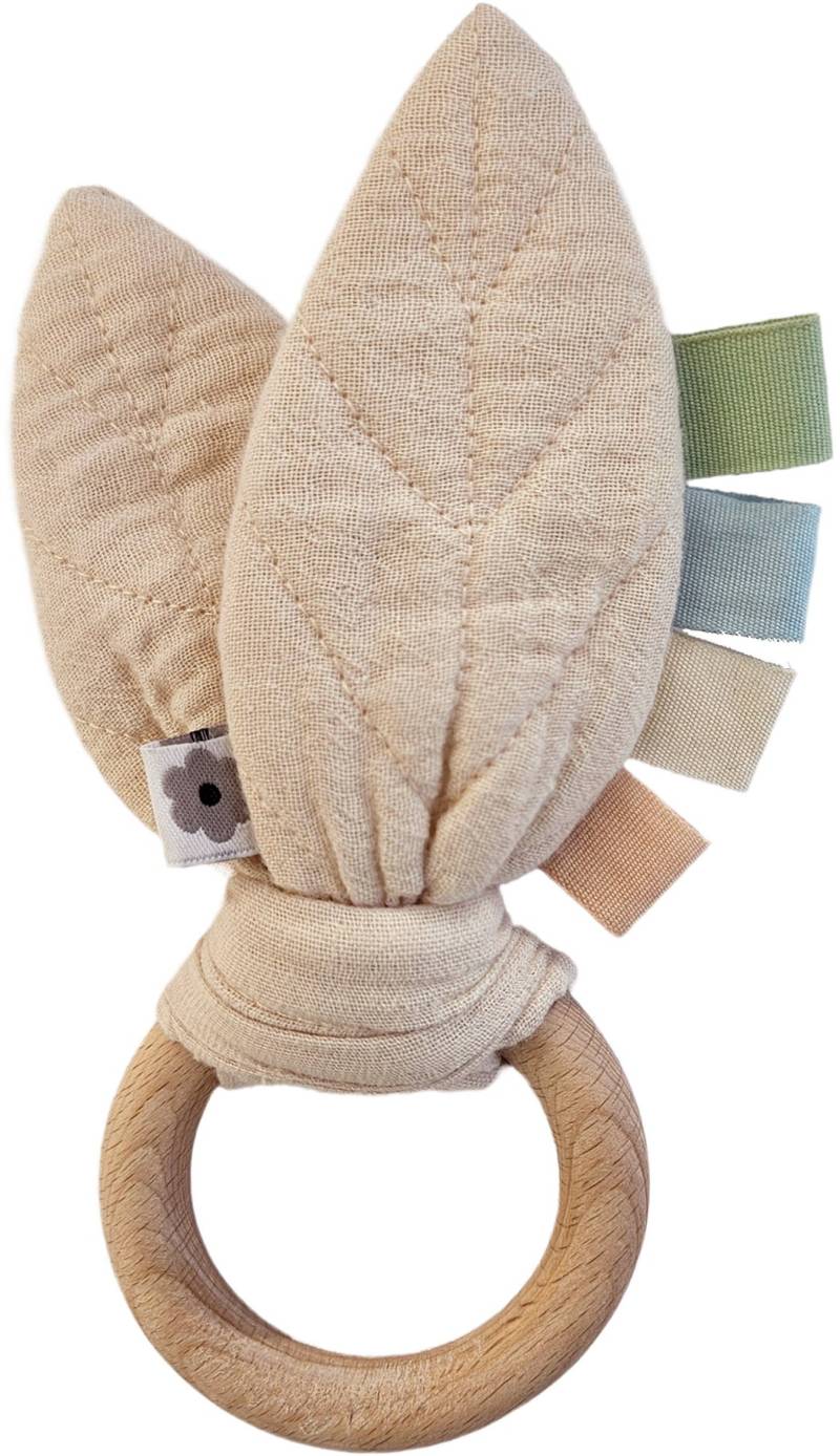 Summerville Organic Aktivitätsspielzeug Raschelndes Blatt, Sandshell, Babyspielzeug von Summerville