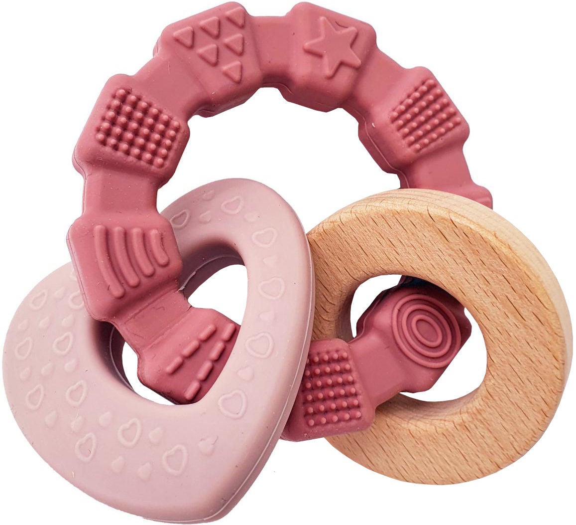 Summerville Organic Beißringe Herz Rosa, Beißspielzeug Summerville Organic Beißringe Herz Rosa, Beißspielzeug von Summerville