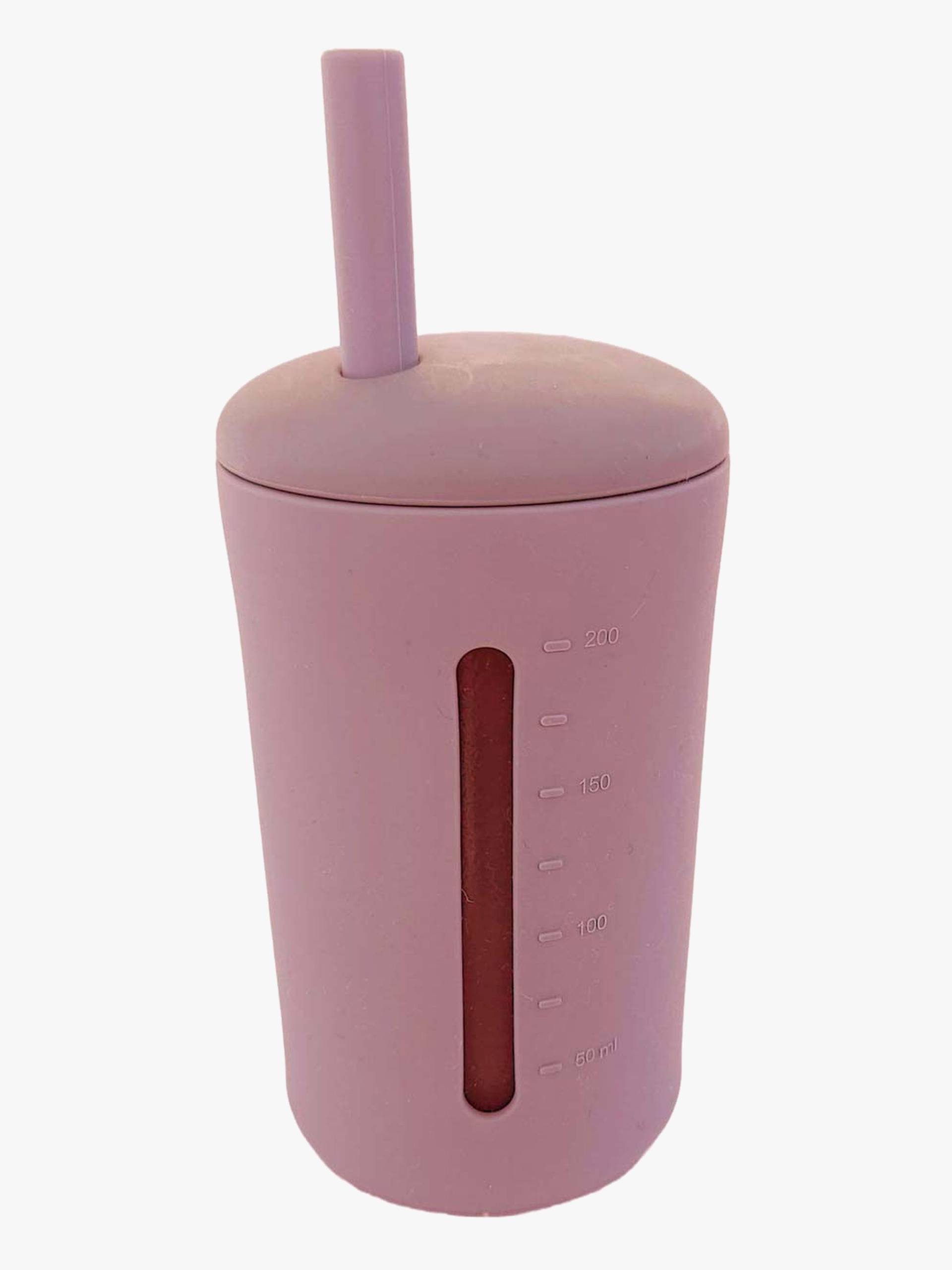 Summerville Organic Silikonbecher mit Trinkhalm, Dusty Rose Summerville Organic Silikonbecher mit Trinkhalm, Dusty Rose von Summerville