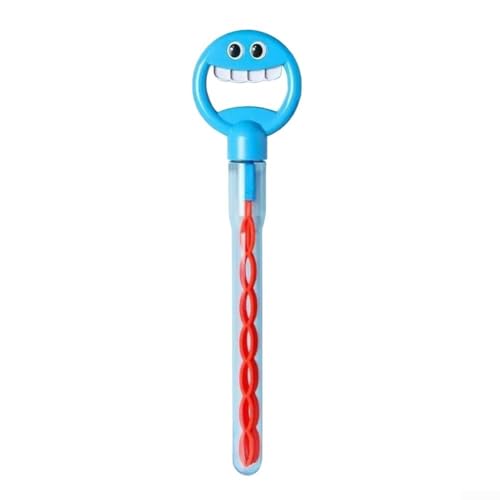 Lustige Blasen-Blasen-Blasmaschine für Kinder, 32-Loch-Gesichtsdesign für maximale Blasenproduktion (blau) von Sumsoctober
