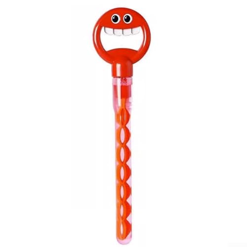 Lustige Blasen-Blasen-Blasmaschine für Kinder, 32-Loch-Gesichtsdesign für maximale Blasenproduktion (rot) von Sumsoctober
