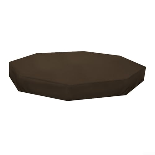 Sumsoctober Achteckige Sandkastenabdeckung, 213,4 x 198,1 cm, robustes Oxford-Gewebe, Schutz für Kinder-Sandkasten, Gartenmöbel (Kaffee) von Sumsoctober