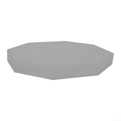Sumsoctober Achteckige Sandkastenabdeckung, 213,4 x 198,1 cm, robustes Oxford-Gewebe, Schutz für Kinder-Sandkasten, Gartenmöbel (grau) von Sumsoctober