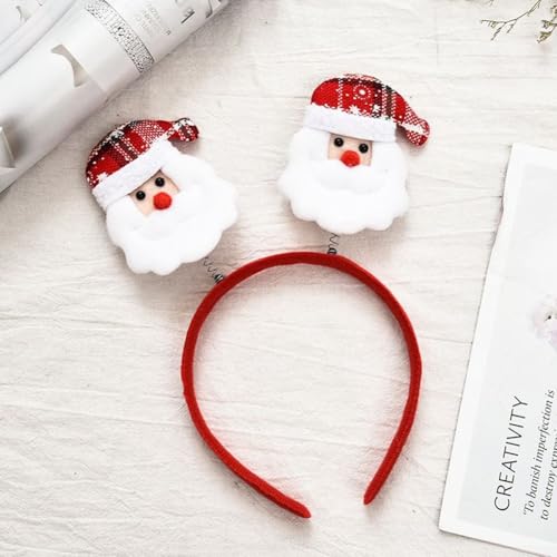 Weihnachten Haarband für Frauen mit Weihnachtsmann, Baum, Elchgeweih Design Haarreifen Geeignet für Partys und Reisen 2022 (16#) von Sumsoctober
