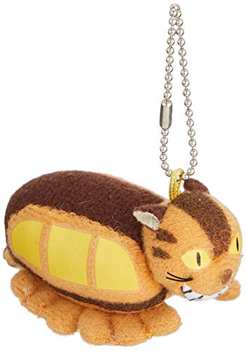 Mein Nachbar Totoro Plüsch Schlüsselanhänger / Ball Chain: Katzenbus / Catbus 5.5 cm von Sun Arrow