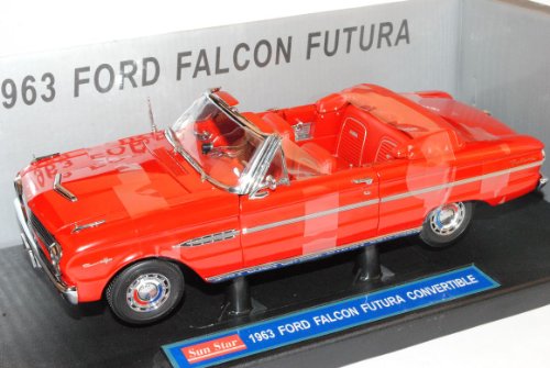 Sun Star Ford Falcon Futura Convertible Cabrio 1963 Rot 1/18 Modell Auto von Sun Star