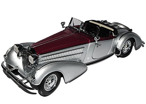 Sun Star Horch 855 Special Roadster 1939 Silber Rot 1/18 Modell Auto von Sun Star