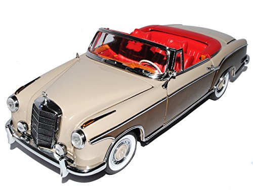 Sun Star Mercedes-Benz 220SE 1958 Cabrio Beige Braun W128 1958-1960 1/18 Modell Auto von Sun Star