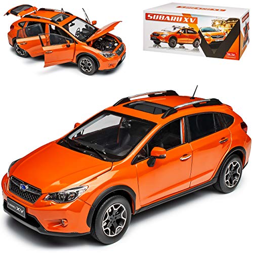 Sun Star Subaru XV Tangerine Orange 1. Generation 2011-2018 1/18 Modell Auto mit individiuellem Wunschkennzeichen von Sun Star