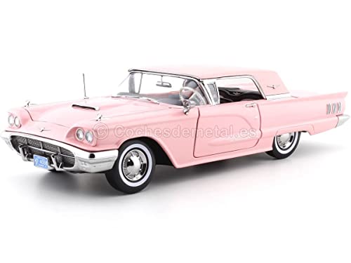 Sun Star kompatibel mit Ford Thunderbird Hard Top 1960 pink Modellauto 1:18 von Sun Star