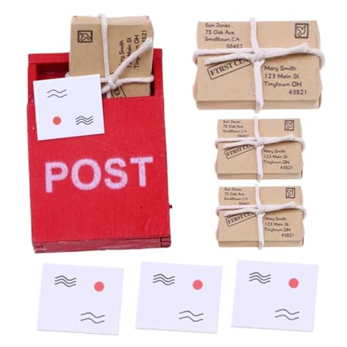 1 Satz Miniatur-Briefkasten aus Holz, Mini-Briefkasten, Spielzeug, Puppenhauszubehör, Puppenhausmöbel, Mini-Pakete und -Umschläge, Spielzeug, Puppenhauszub 1 Satz Miniatur-Briefkasten aus Holz, Mini-Briefkasten, Spielzeug, Puppenhauszubehör, Puppenhausmöbel, Mini-Pakete und -Umschläge, Spielzeug, Puppenhauszub von SunaOmni