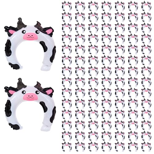 100 Stück aufblasbare Tier-Stirnbänder, Kuh-Tierballons aus Aluminiumfolie, Haarreifen für Kinder-Mottopartys, Geburtstagspartys, Gastgeschenke, aufblasbare Tiere, Tierballons, Tier-Stirnbänder f 100 Stück aufblasbare Tier-Stirnbänder, Kuh-Tierballons aus Aluminiumfolie, Haarreifen für Kinder-Mottopartys, Geburtstagspartys, Gastgeschenke, aufblasbare Tiere, Tierballons, Tier-Stirnbänder f von SunaOmni