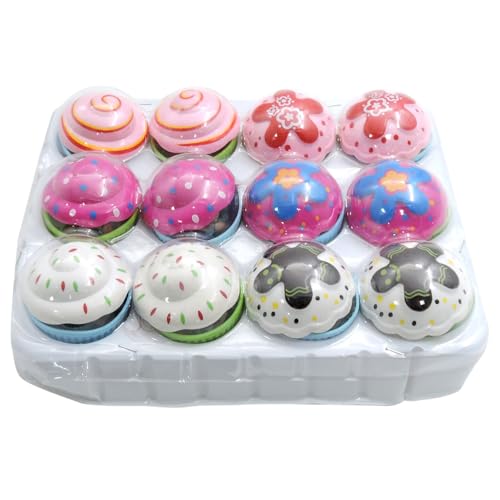 12-teiliges Set Prinzessinnenpuppen, Cupcake-Prinzessinnen-Puppenspielzeug, Überraschungs-Transformations-Duftkuchenpuppenspielzeug, lustiges Spielgeschenk für 3-jährige Mädchen, Prinzessinnen-Cu von SunaOmni
