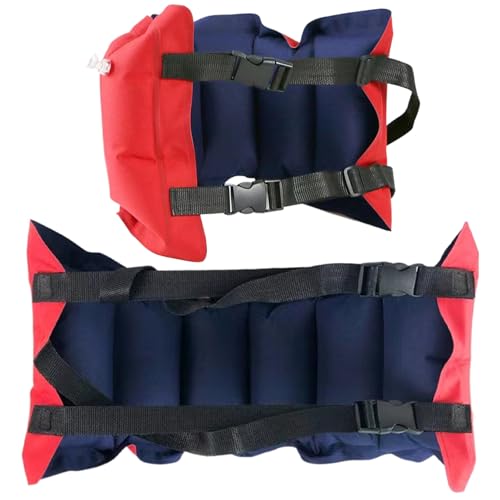 2pcs Schwimmgürtel für Kinder aufblasbar leckfestes Nylon -Schwimmgürtel mit Schnallengurt & Ventil 29x11 Wiederverwendbares Flotationsgerät zum Trainingslernen von SunaOmni