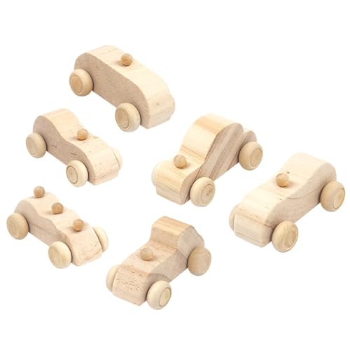 6 Stück Holzspielzeugautos zum Bemalen, DIY-Holzautos zum Bemalen, pädagogisches, umweltfreundliches Kinderspielzeug für Geburtstage, Partys und andere Feste, Geschenke, Holzspielzeug für Babys 6 Stück Holzspielzeugautos zum Bemalen, DIY-Holzautos zum Bemalen, pädagogisches, umweltfreundliches Kinderspielzeug für Geburtstage, Partys und andere Feste, Geschenke, Holzspielzeug für Babys von SunaOmni