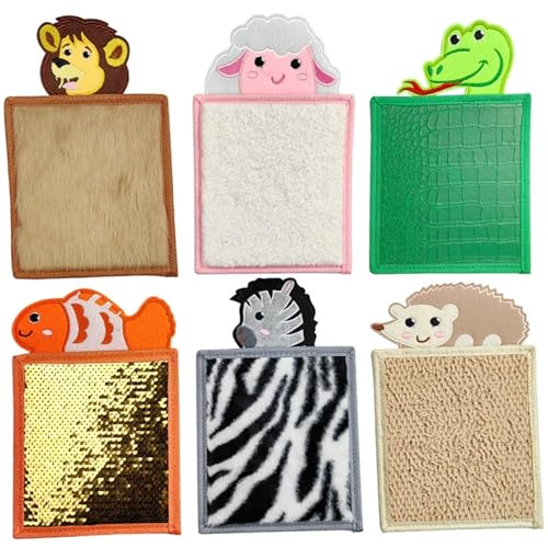 6-teilige Sensorikmatten, 15, 2 x 23, 9 cm, Sensorikfliesen mit Tiermotiven, pädagogisches und entwicklungsförderndes Zappelspielzeug aus Polyester für Kinder zu Hause, im Vorschulalter und mehr, Z 6-teilige Sensorikmatten, 15, 2 x 23, 9 cm, Sensorikfliesen mit Tiermotiven, pädagogisches und entwicklungsförderndes Zappelspielzeug aus Polyester für Kinder zu Hause, im Vorschulalter und mehr, Z von SunaOmni