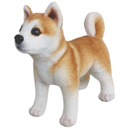 Akita-Plüschtier, realistischer Plüschwelpe mit kurzen Beinen und Schwanz, üppiges Hundeplüschtier mit Ohren, fusselfreies Baumwoll-Plüschtier für Zuhause, Büro, Party, stehendes Haustierplüschti Akita-Plüschtier, realistischer Plüschwelpe mit kurzen Beinen und Schwanz, üppiges Hundeplüschtier mit Ohren, fusselfreies Baumwoll-Plüschtier für Zuhause, Büro, Party, stehendes Haustierplüschti von SunaOmni