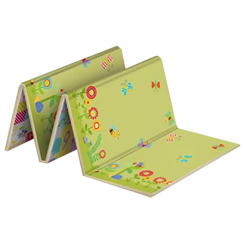 Baby-Spielmatte, 180 x 101 cm, faltbare Spielmatte mit zwei Seiten, sichere, umweltfreundliche PE-Schaumstoffunterlage für Kinder, wasserdichte, rutschfeste Krabbel-Baby-Bodenspielmatte zum Spiel Baby-Spielmatte, 180 x 101 cm, faltbare Spielmatte mit zwei Seiten, sichere, umweltfreundliche PE-Schaumstoffunterlage für Kinder, wasserdichte, rutschfeste Krabbel-Baby-Bodenspielmatte zum Spiel von SunaOmni