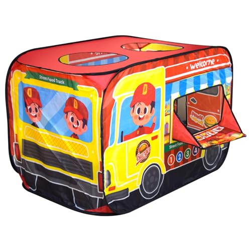 Faltbares Pop-up-Zelt für Kinder, atmungsaktives Pop-up-Spielzelt mit hoher Dichte, 44 x 30 x 28 Zoll großes Spielzelt, tragbares Spielhaus für Mädchen und Jungen, Geschenk, Eiswagen, Zelt Faltbares Pop-up-Zelt für Kinder, atmungsaktives Pop-up-Spielzelt mit hoher Dichte, 44 x 30 x 28 Zoll großes Spielzelt, tragbares Spielhaus für Mädchen und Jungen, Geschenk, Eiswagen, Zelt von SunaOmni