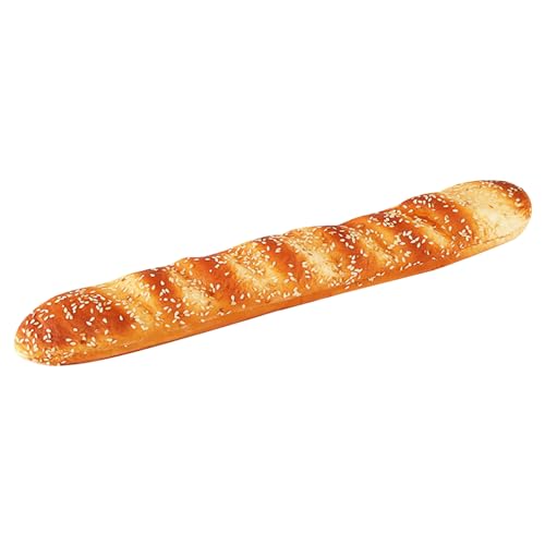 Gefälschtes Brot, 48, 9 cm, künstliche Lebensmittel aus PU, künstliche Lebensmittel zur Ausstellung, künstliches Brot, realistischer französischer Brotlaib, Rollenspiel-Requisite, Lebensmittelfoto von SunaOmni
