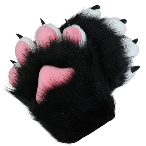 Halloween Therian Paws Weiche, atmungsaktive Pelzpfotenhandschuhe Süße Katzenfuchs-Wolfspfotenhandschuhe Therian-Handschuhe für Halloween-Cosplay-Kostümzubehör, Stil 2 Haustierpfotenhandschuhe Pf Halloween Therian Paws Weiche, atmungsaktive Pelzpfotenhandschuhe Süße Katzenfuchs-Wolfspfotenhandschuhe Therian-Handschuhe für Halloween-Cosplay-Kostümzubehör, Stil 2 Haustierpfotenhandschuhe Pf von SunaOmni
