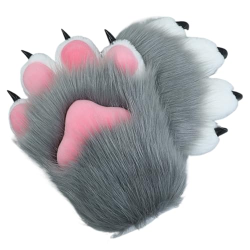 Halloween Therian Paws Weiche, atmungsaktive Pelzpfotenhandschuhe Süße Katzenfuchs-Wolfspfotenhandschuhe Therian-Handschuhe für Halloween-Cosplay-Kostümzubehör, Stil 3 Haustierpfotenhandschuhe Pf Halloween Therian Paws Weiche, atmungsaktive Pelzpfotenhandschuhe Süße Katzenfuchs-Wolfspfotenhandschuhe Therian-Handschuhe für Halloween-Cosplay-Kostümzubehör, Stil 3 Haustierpfotenhandschuhe Pf von SunaOmni