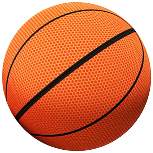 Leiser Basketball, Größe 7 (9, 5 Zoll), hochelastischer Airless-Basketball, Abnehmbarer Schaumstoff- mit Reißverschlussabdeckung für Zuhause und drinnen, für Kinder ab 6 Jahren, Airless- von SunaOmni