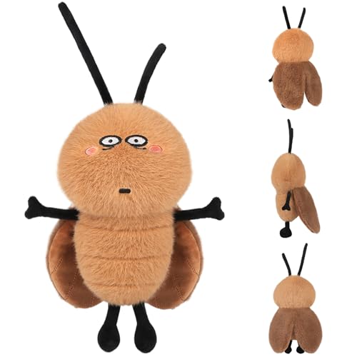 Lustiges Spielzeug, süßes 7, 87 Zoll großes Kakerlaken-Plüschtier, kreatives und bezauberndes Cartoon-Kakerlaken-Plüschtier, Stoffpuppe, Geschenk für Kinder, lustige Plüschtiere, Stoffpuppe, süße von SunaOmni