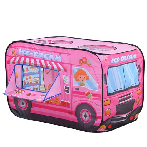 Pop-Up-Zelt für Kinder, 112 x 70 x 74 cm, faltbares Autozelt, atmungsaktives Spielzelt mit Rolltür und Dachfenster, schrumpft Nicht und verblasst Nicht, Kinderzelt für Rollenspiele, Dessertwagen Pop-Up-Zelt für Kinder, 112 x 70 x 74 cm, faltbares Autozelt, atmungsaktives Spielzelt mit Rolltür und Dachfenster, schrumpft Nicht und verblasst Nicht, Kinderzelt für Rollenspiele, Dessertwagen von SunaOmni