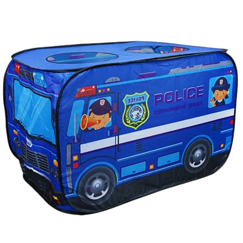 Pop-up-Zelt für Kinder, faltbares Polizeiautozelt aus Oxford-Stoff mit 3 Öffnungen, 44 x 26 x 30 Zoll großes Pop-up-Spielzelt, Spielhaus für Kleinkinder, Jungen und Mädchen, Geschenke, Feuerwehra Pop-up-Zelt für Kinder, faltbares Polizeiautozelt aus Oxford-Stoff mit 3 Öffnungen, 44 x 26 x 30 Zoll großes Pop-up-Spielzelt, Spielhaus für Kleinkinder, Jungen und Mädchen, Geschenke, Feuerwehra von SunaOmni