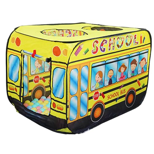 Pop-up-Zelt für Kinder, faltbares Schulbuszelt aus Oxford-Stoff mit 3 Öffnungen, 44 x 26 x 30 Zoll großes Pop-up-Spielzelt, Spielhaus für Kleinkinder, Jungen und Mädchen, Geschenke für Schulbusze Pop-up-Zelt für Kinder, faltbares Schulbuszelt aus Oxford-Stoff mit 3 Öffnungen, 44 x 26 x 30 Zoll großes Pop-up-Spielzelt, Spielhaus für Kleinkinder, Jungen und Mädchen, Geschenke für Schulbusze von SunaOmni