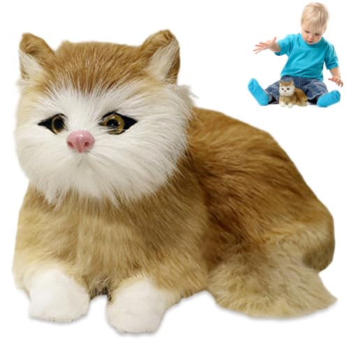 Realistische Katze, 15, 2 x 10, 2 x 10, cm, künstliche süße liegende Katze, Plüsch, detailliertes pädagogisches gefälschtes Kätzchen, statisches Kätzchen-Dekor für Zuhause, Hotel, Fotografie-Requi Realistische Katze, 15, 2 x 10, 2 x 10, cm, künstliche süße liegende Katze, Plüsch, detailliertes pädagogisches gefälschtes Kätzchen, statisches Kätzchen-Dekor für Zuhause, Hotel, Fotografie-Requi von SunaOmni
