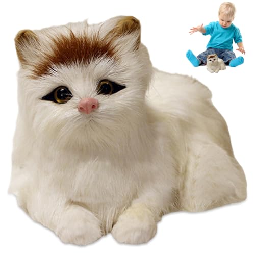 Realistische Katze 6x4x4 -Zoll künstlich niedliche niedliche Katze Plüsch detailliertes pädagogisches gefälschtes Kätzchen statische Staatskätzchen Dekor für Zuhause, Hotel, Fotografie -Requisite, We Realistische Katze 6x4x4 -Zoll künstlich niedliche niedliche Katze Plüsch detailliertes pädagogisches gefälschtes Kätzchen statische Staatskätzchen Dekor für Zuhause, Hotel, Fotografie -Requisite, We von SunaOmni