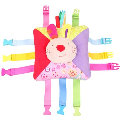 Reisespielzeug für Kleinkinder mit 6 Schnallenpaaren, Lernspielzeug mit Bienenmuster, Zahlen auf der Rückseite und integrierter Tasche, klingende Geschenke für Kleinkinder für die Feinmotorik, Gr Reisespielzeug für Kleinkinder mit 6 Schnallenpaaren, Lernspielzeug mit Bienenmuster, Zahlen auf der Rückseite und integrierter Tasche, klingende Geschenke für Kleinkinder für die Feinmotorik, Gr von SunaOmni