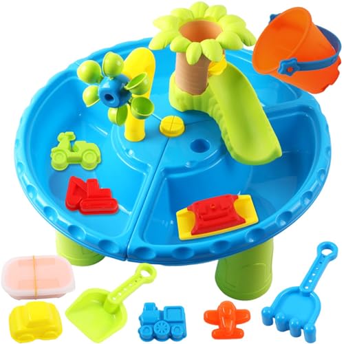 Sand- und Wassertisch, 22-teilig/Set, gratfrei, mehrere Fächer, ABS, Sommer-Wassertisch für Kleinkinder mit abnehmbaren Tischecken, buntes sensorisches Spielzeug für Strand, Pool, Garten, sensori Sand- und Wassertisch, 22-teilig/Set, gratfrei, mehrere Fächer, ABS, Sommer-Wassertisch für Kleinkinder mit abnehmbaren Tischecken, buntes sensorisches Spielzeug für Strand, Pool, Garten, sensori von SunaOmni