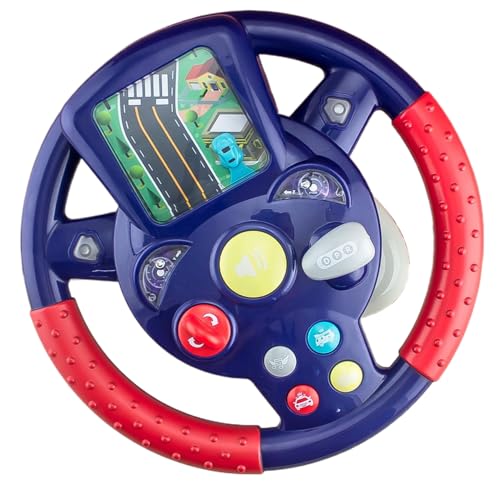 Spielzeug-Lenkrad, Kinder-Lenkrad mit lustigem Sound und Musik, Kunststoff-Simulations- mit Saugnapf als Lerngeschenk, blaues, Spielzeug-Simulations- Spielzeug-Lenkrad, Kinder-Lenkrad mit lustigem Sound und Musik, Kunststoff-Simulations- mit Saugnapf als Lerngeschenk, blaues, Spielzeug-Simulations- von SunaOmni