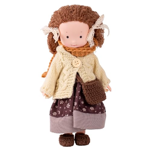 Stoffpuppe, 9, 5 Zoll, weiche Cartoon-Stoffpuppen für Mädchen mit Strampler, kleine entzückende Babypuppen für Mädchen als Weihnachts-, Geburtstags- und Taufgeschenk, Stil 1, Babypuppen für Mädche Stoffpuppe, 9, 5 Zoll, weiche Cartoon-Stoffpuppen für Mädchen mit Strampler, kleine entzückende Babypuppen für Mädchen als Weihnachts-, Geburtstags- und Taufgeschenk, Stil 1, Babypuppen für Mädche von SunaOmni